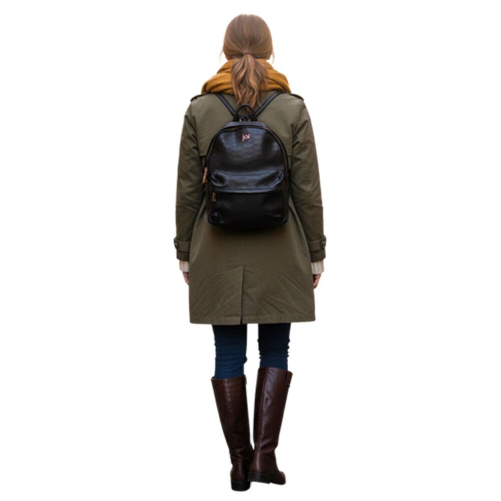 MZ Wallace Leather Black Backpack